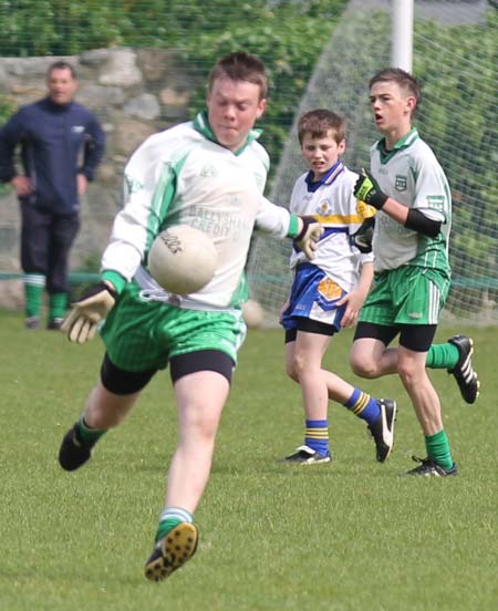 Action from the under 14 challenge between Aodh Ruadh and Errigal Ciaran.