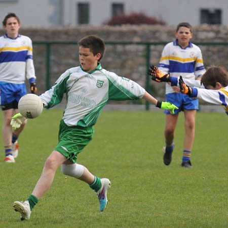 Action from the under 14 challenge between Aodh Ruadh and Errigal Ciaran.