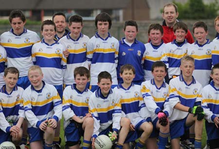 Action from the under 14 challenge between Aodh Ruadh and Errigal Ciaran.