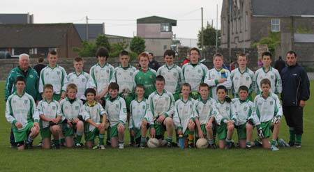 Action from the under 14 challenge between Aodh Ruadh and Errigal Ciaran.