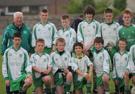 Action from the under 14 challenge between Aodh Ruadh and Errigal Ciaran.