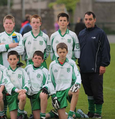 Action from the under 14 challenge between Aodh Ruadh and Errigal Ciaran.