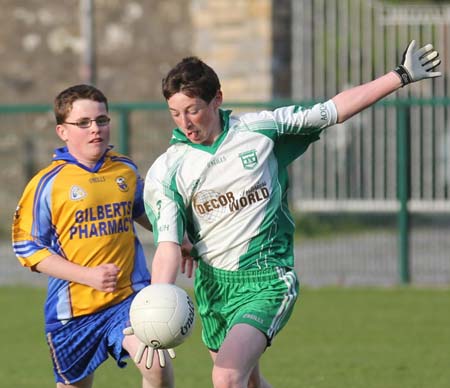 Action from the under 16 challenge between Aodh Ruadh and Glencar Manorhamilton.