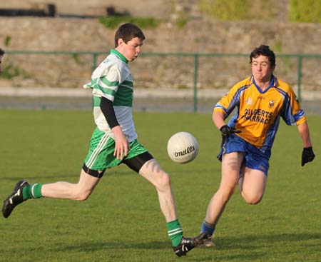 Action from the under 16 challenge between Aodh Ruadh and Glencar Manorhamilton.