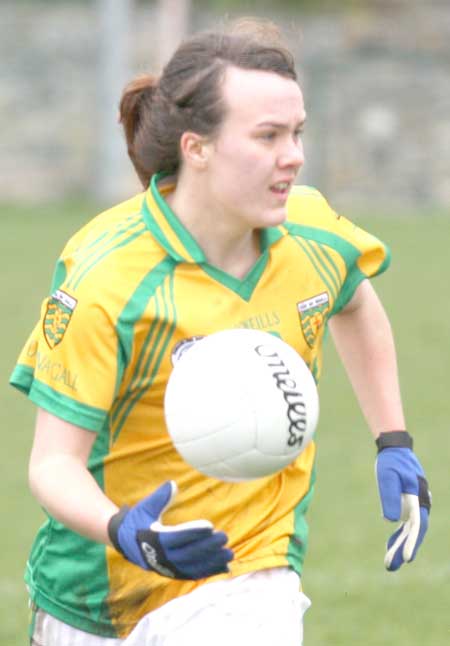 Action from the 2011 NFL division two clash between Donegal and Mayo in Father Tierney Park.