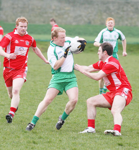 Action from the Saint Patrick's challenge game between Aodh Ruadh and Killybegs.