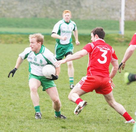 Action from the Saint Patrick's challenge game between Aodh Ruadh and Killybegs.