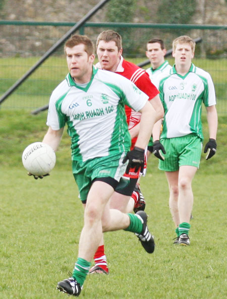 Action from the Saint Patrick's challenge game between Aodh Ruadh and Killybegs.