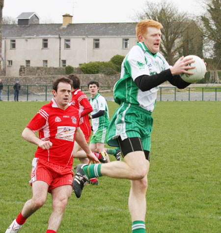 Action from the Saint Patrick's challenge game between Aodh Ruadh and Killybegs.