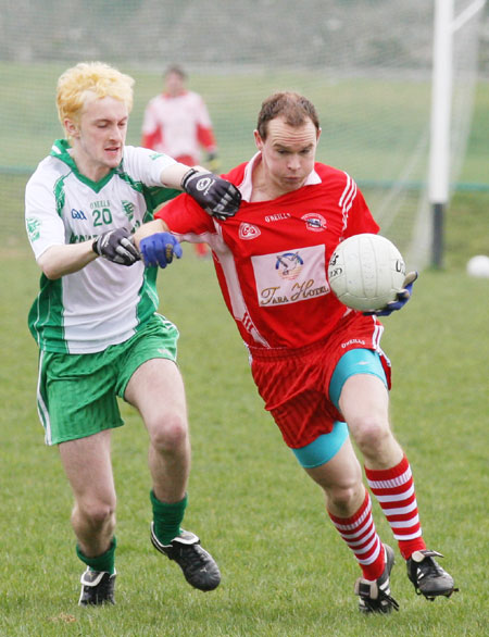 Action from the Saint Patrick's challenge game between Aodh Ruadh and Killybegs.