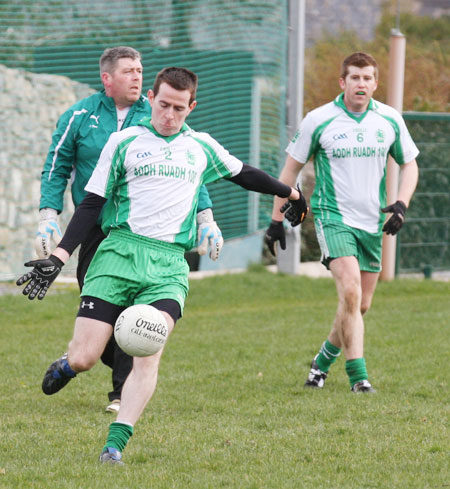 Action from the Saint Patrick's challenge game between Aodh Ruadh and Killybegs.