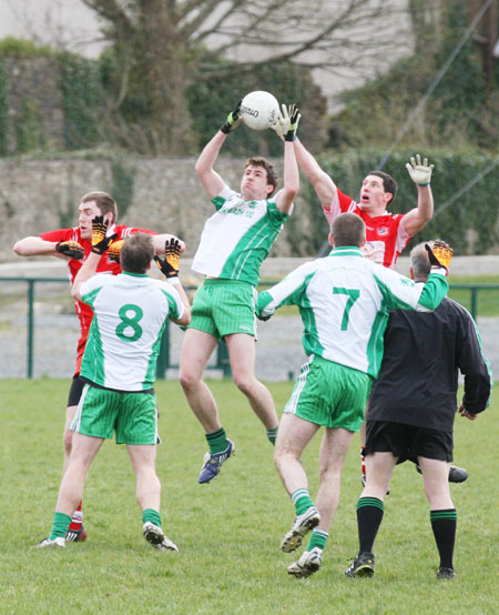 Action from the Saint Patrick's challenge game between Aodh Ruadh and Killybegs.