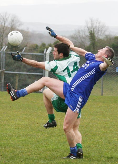 Action from the Saint Patrick's challenge game between Aodh Ruadh and Killybegs.