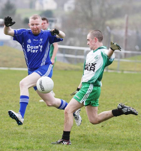 Action from the Saint Patrick's challenge game between Aodh Ruadh and Killybegs.