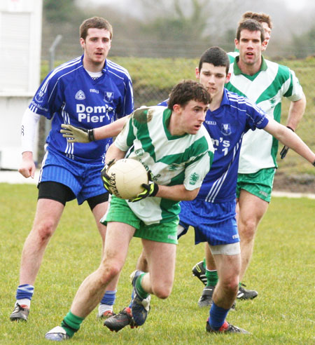 Action from the Saint Patrick's challenge game between Aodh Ruadh and Killybegs.