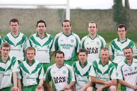 Action from the reserve senior division three match against Naomh Bríd.