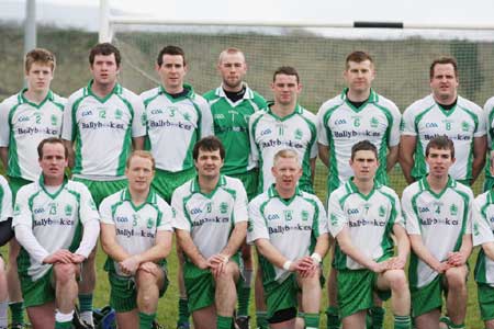 Action from the reserve senior division three match against Naomh Bríd.