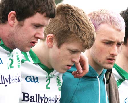 Action from the reserve senior division three match against Naomh Bríd.