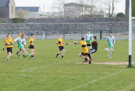 Action from the under 16 league clash between Aodh Ruadh and Bundoran.