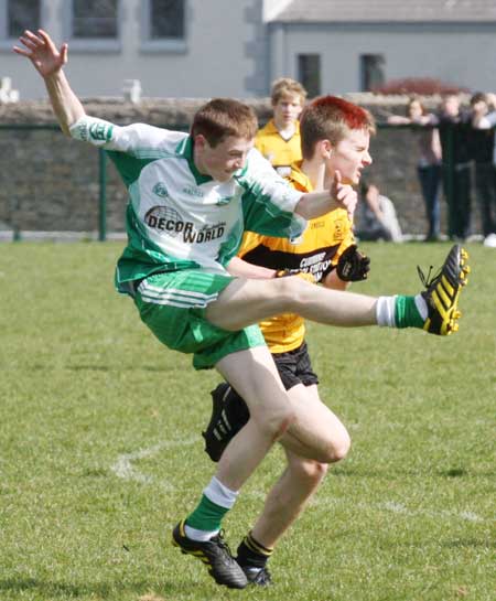 Action from the under 16 league clash between Aodh Ruadh and Bundoran.