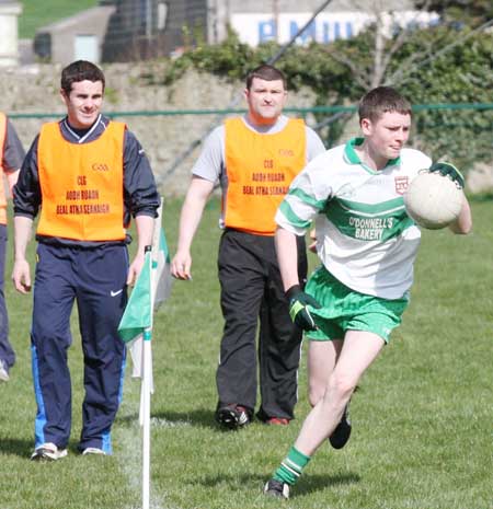 Action from the under 16 league clash between Aodh Ruadh and Bundoran.