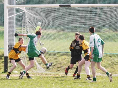 Action from the under 16 league clash between Aodh Ruadh and Bundoran.