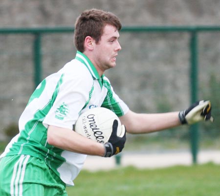 Action from the minor league clash between Aodh Ruadh and Saint John's.