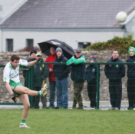 Action from the minor league clash between Aodh Ruadh and Saint John's.