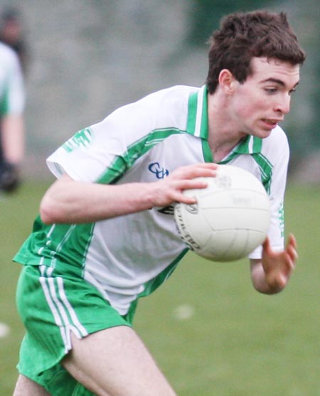 Action from the minor league clash between Aodh Ruadh and Saint John's.