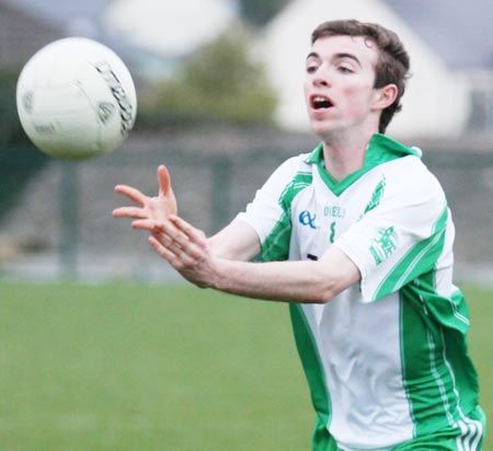 Action from the minor league clash between Aodh Ruadh and Saint John's.