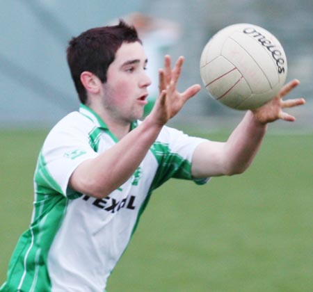 Action from the minor league clash between Aodh Ruadh and Saint John's.