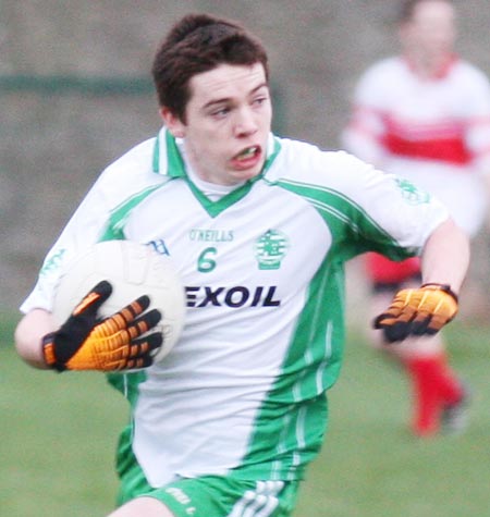 Action from the minor league clash between Aodh Ruadh and Saint John's.