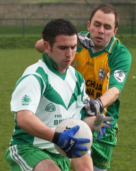 Action from the reserve senior division three match against Downings.