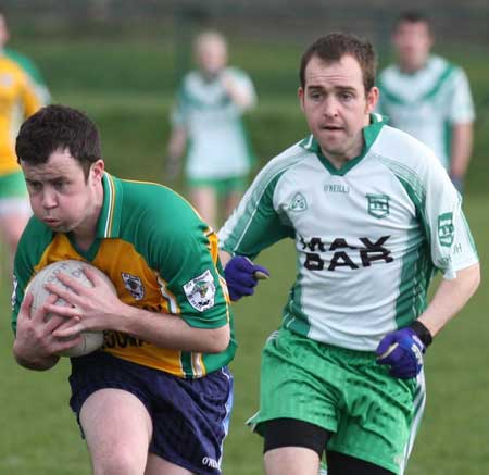Action from the reserve senior division three match against Downings.