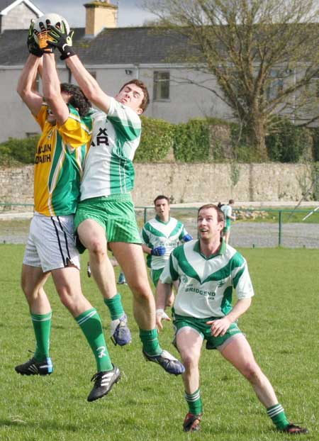 Action from the reserve senior division three match against Downings.