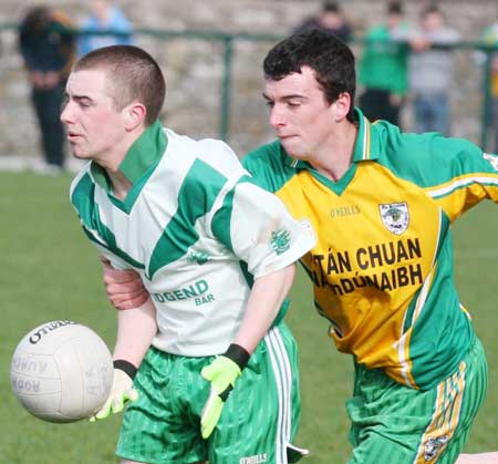 Action from the reserve senior division three match against Downings.