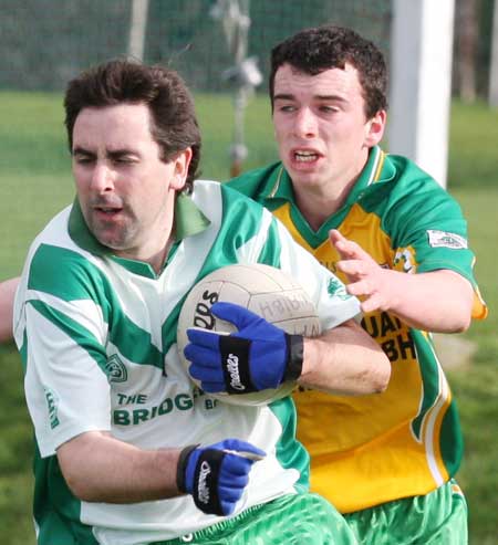 Action from the reserve senior division three match against Downings.