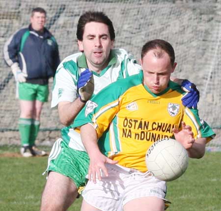 Action from the reserve senior division three match against Downings.