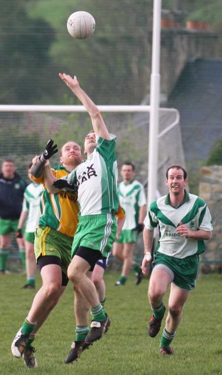 Action from the reserve senior division three match against Downings.