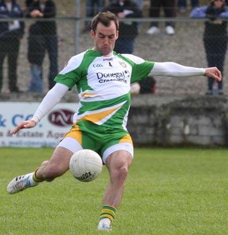 Action from the NFL fixture between Antrim and Donegal.