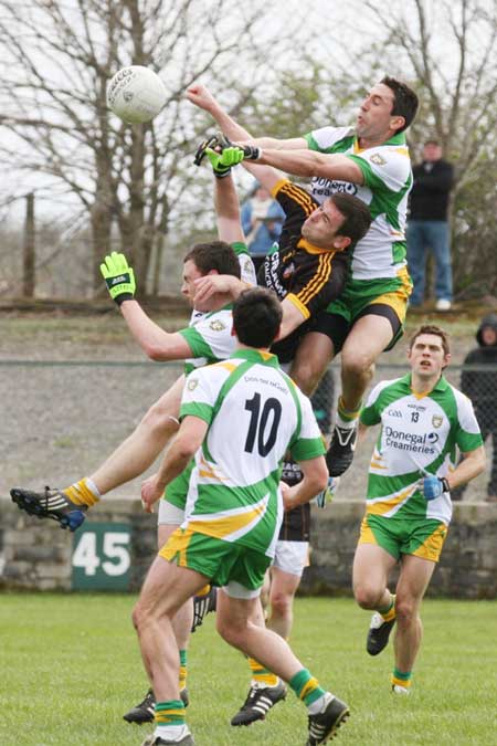 Action from the NFL fixture between Antrim and Donegal.