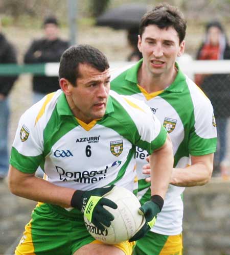 Action from the NFL fixture between Antrim and Donegal.