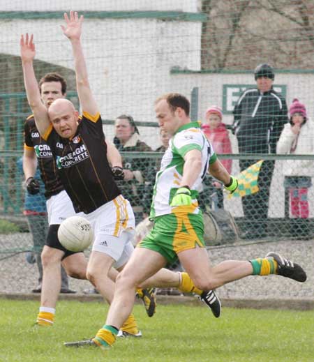 Action from the NFL fixture between Antrim and Donegal.