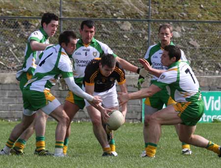 Action from the NFL fixture between Antrim and Donegal.