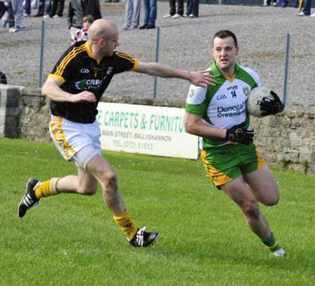 Action from the NFL fixture between Antrim and Donegal.