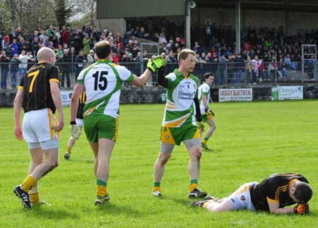 Action from the NFL fixture between Antrim and Donegal.