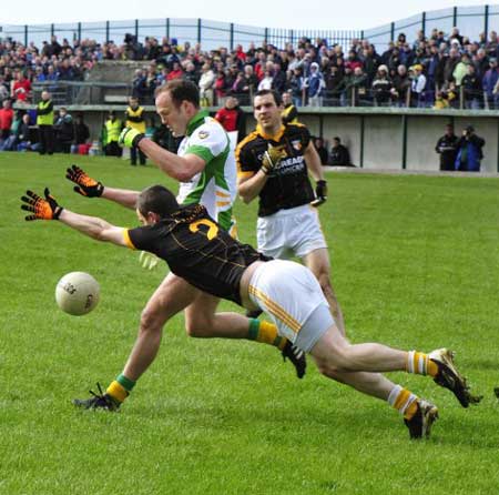 Action from the NFL fixture between Antrim and Donegal.