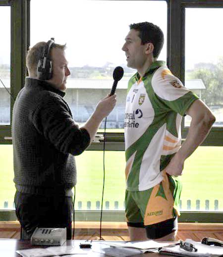 Action from the NFL fixture between Antrim and Donegal.