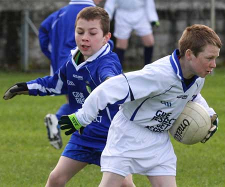 Action from the under 16 league clash between Aodh Ruadh and Bundoran.