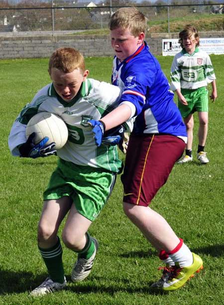 Action from the under 16 league clash between Aodh Ruadh and Bundoran.